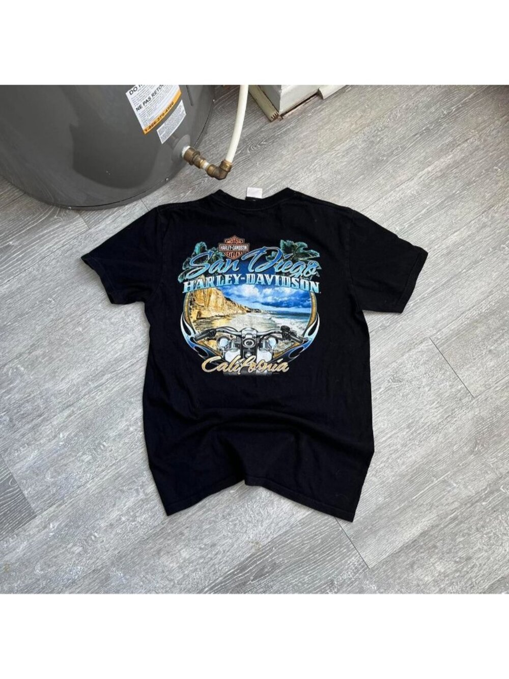 Black / Blue / Multi Vintage 2008 Harley-Davidson “San Diego” T-Shirt